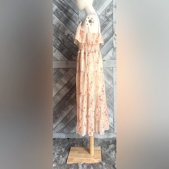 PAIGE KALANI FLORAL MIDI AFTERGLOW DRESS - Picture 8 of 13